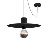 Disc klein hanglamp zwart gat voor e27 fitting 240mm - thumbnail