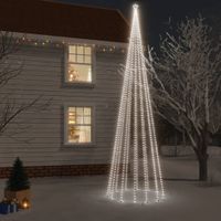 Kerstboom met grondpin 1134 LED's koudwit 800 cm - thumbnail