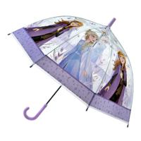 Disney Frozen Kinderparaplu 70 cm Paars/Transparant - thumbnail