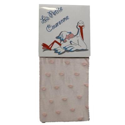 La Petite Couronne panty hartjes meisjes roze maat 68/74 La Petite Couronne panty hartjes meisjes roze maat 68/74