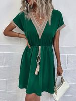 Loose Lace Casual Dress With No