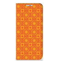 Xiaomi Redmi Note 11/11S Hoesje met Magneet Batik Oranje