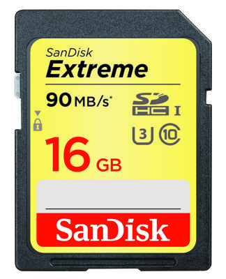 Sandisk 16GB Extreme SDHC U3/Class 10 2-pack flashgeheugen Klasse 10 UHS-I Sandisk 16GB Extreme SDHC U3/Class 10 2-pack flashgeheugen Klasse 10 UHS-I