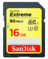 Sandisk 16GB Extreme SDHC U3/Class 10 2-pack flashgeheugen Klasse 10 UHS-I