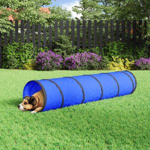 Hondentunnel 40 x 200 cm polyester blauw