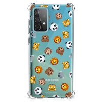 Doorzichtige Silicone Hoesje voor Samsung Galaxy A52 4G/5G Dieren Emojis