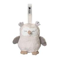Tommee Tippee Mini-slaapmiddel voor op reis met CrySensor, 6 kalmerende geluiden, oplaadbaar via USB en machinewasbaar, Ollie the Owl
