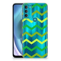 Motorola Moto G71 5G TPU bumper Zigzag Groen