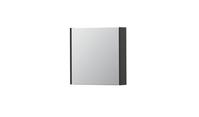 INK® SPK1 spiegelkast met 1 dubbel gespiegelde deur, 1 verstelbaar glazen planchet, stopcontact en schakelaar 60 x 14 x 60 cm, mat antraciet INK® SPK1 spiegelkast met 1 dubbel gespiegelde deur, 1 verstelbaar glazen planchet, stopcontact en schakelaar 60 x 14 x 60 cm, mat antraciet