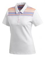 adidas golfpolo Ultimate dames wit/oranje