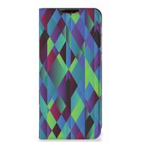 Motorola Moto E7 Power | E7i Power Stand Case Abstract Green Blue - thumbnail