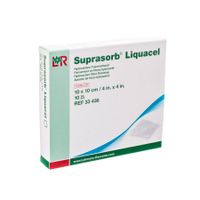 Suprasorb Liquacel Vezelverb Hydroact. 10x10cm 10