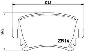 Remblokkenset, schijfrem BREMBO XTRA LINE P85095X