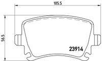 Remblokkenset, schijfrem BREMBO XTRA LINE P85095X