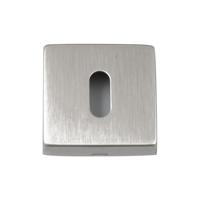 Hardbrass Sleutelrozet Shuffle vierkant - RVS