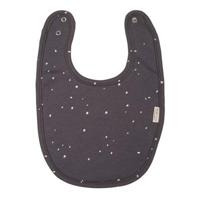 Little Indians Slabbetje Dots Junior 30 X 26 Cm Katoen Grijs/wit