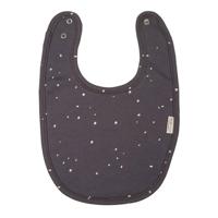Little Indians Slabbetje Dots Junior 30 X 26 Cm Katoen Grijs/wit
