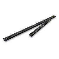 STABILA 80 AS-2 Dark Shadow, 2-delige waterpas set: 60 cm / 120 cm, elegante antraciet matte coating, versterkt aluminium profiel, geïntegreerde antislipstop, Made in Germany