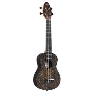 Ortega Keiki K2SS-OKC Soprano Size Ukulele Orange Kaleidoscope sopraan ukelele set