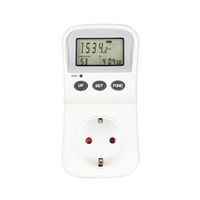 Energiekostenmeter Hama digitaal voor in stopcontact met lcd display,