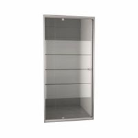 Nisdeur VM Go Gordon 87-102x190 cm Verstelbaar 6 mm Gematteerd Chroom Go by Van Marcke