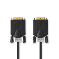 DVI-Kabel | DVI-D 24+1-Pins Male | DVI-D 24+1-Pins Male | 2560x1600 | Verguld | 3.0 m | PVC | Antrac - thumbnail