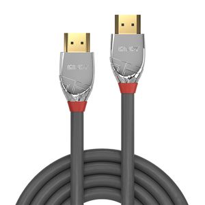 LINDY 37874 HDMI-kabel HDMI Aansluitkabel HDMI-A-stekker, HDMI-A-stekker 5.00 m Grijs 4K UHD