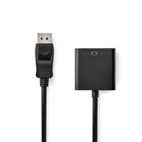 Nedis VGA-Kabel | DisplayPort Male | VGA Female 15p | 0.2 m | 1 stuks - CCGB37351BK02 CCGB37351BK02