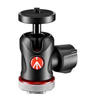 Manfrotto MH492LCD-BH 492 Testa a Sfera con Base a Slitta, Nero