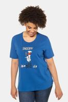 Ulla Popken T-shirt, ronde hals, Snoopy motief - Grote Maten