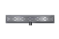 Mueller Ferro douchegoot 80x7cm met flens verouderd ijzer - gunmetal