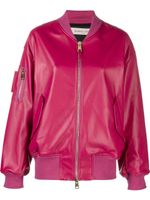 Blanca Vita veste bomber en cuir artificiel - Rose