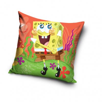 Nickelodeon hoofdkussen SpongeBob junior 40 x 40 cm polyester rood