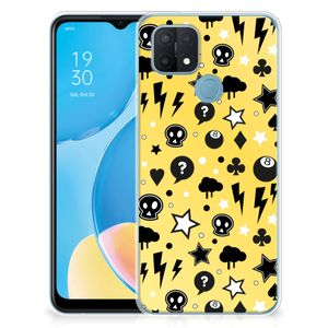 Silicone Back Case OPPO A15 Punk Geel