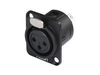 HICON XLR mounting plug 3pin HI-X3DF-G