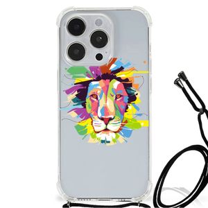 iPhone 14 Pro Max Stevig Bumper Hoesje Lion Color