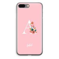 Pink Bouquet: iPhone 8 Plus Transparant Hoesje - thumbnail