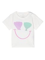 Stella McCartney Kids t-shirt à imprimé coquillage - Blanc