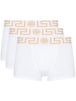 Versace boxer à bords Greca - Blanc