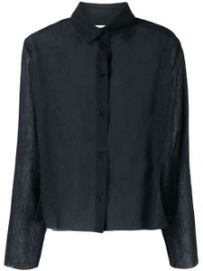 Henrik Vibskov chemise Chaos Pleat à manches longues - Noir