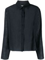 Henrik Vibskov chemise Chaos Pleat à manches longues - Noir - thumbnail