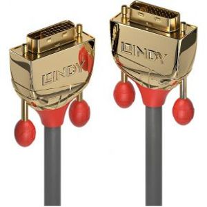 Lindy 36206 10m DVI-D DVI-D Goud DVI kabel