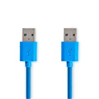 Nedis USB-Kabel | USB-A Male | USB-A Male | 5 Gbps | 2 m | Blauw | 1 stuks - CCGP61000BU20 CCGP61000BU20