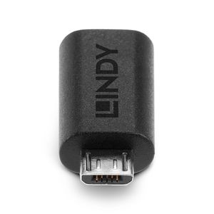 LINDY USB 2.0 Adapter [1x USB-C bus - 1x Micro-USB 2.0 B stekker] 41903