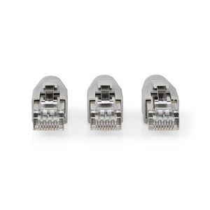 RJ45-Connector | RJ45 Pass Through | Stevig/Gesnoerd FTP CAT6 | Recht | Verguld | 10 Stuks | PVC | G