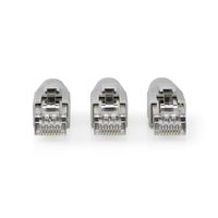 RJ45-Connector | RJ45 Pass Through | Stevig/Gesnoerd FTP CAT6 | Recht | Verguld | 10 Stuks | PVC | G - thumbnail