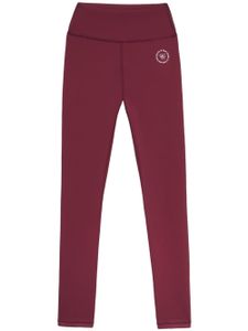 Sporty & Rich legging taille-haute à logo imprimé - Rouge