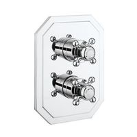 Crosswater Belgravia inbouw douchekraaan thermostatisch zonder inbouwdeel 2 functies chroom BLCB1500LBPC