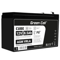 Green Cell AGM 12 V 8,5 Ah accu VRLA loodaccu loodaccu accubatterij cyclusbestendig onbemannt speelgoed elektrisch speelgoed alarm noodstroom kindervoertuigen kinderquad