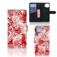 Telefoonhoesje met Naam Motorola Moto G 5G Plus Angel Skull Rood